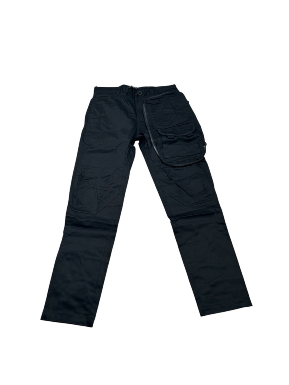 Embellish NYC Men’s Black Kai Cargo Pants with Silver Zipper Details Size 32 - Picture 2 of 7